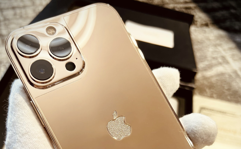 Iphone 13 Pro Max mạ vàng và đính kim cương siêu sang chảnh