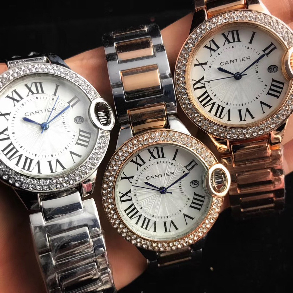 Xu hướng sử dụng đồng hồ Cartier đính kim cương